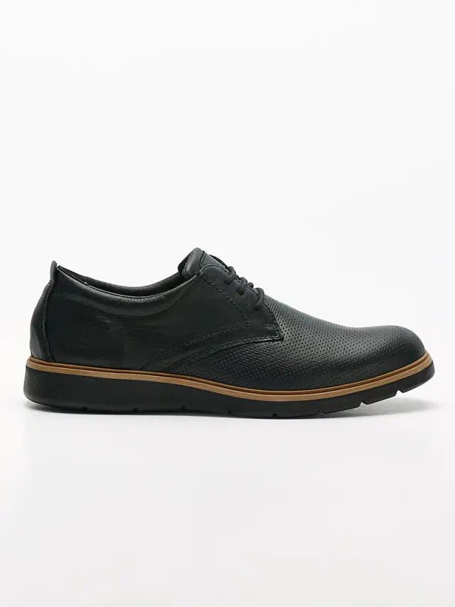 Imac Δετά-Oxfords Ανδρικό δέρμα Μαύρο IMA/550360 BLACK - 45 2