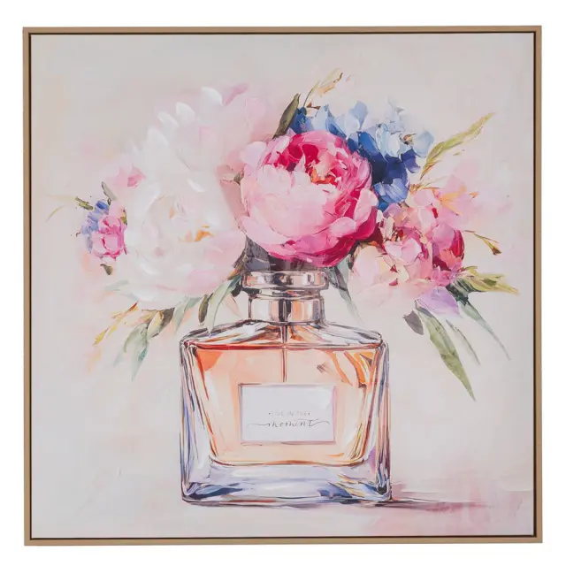 Πίνακας τυπωμένος σε καμβά με κορνίζα Perfume 80x80cm Iliadis 92702