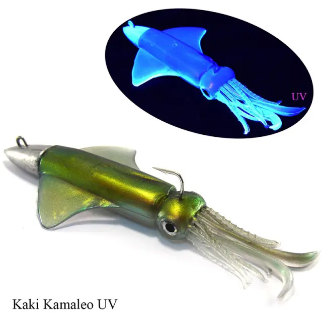 Καλαμάρι Σιλικόνης GT BIO Kalamy Squid 120gr Kaki Kamaleo UV