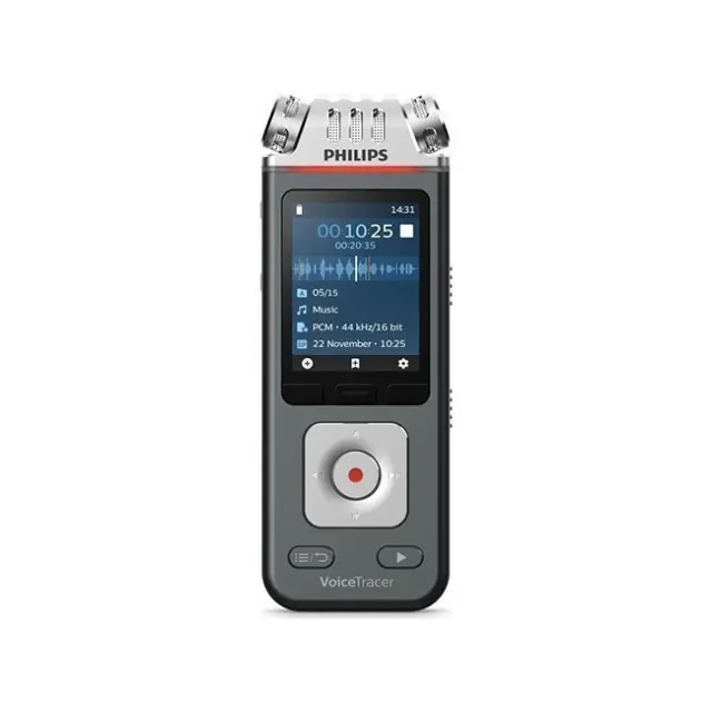 Philips Συσκευή Υπαγόρευσης DVT6115 8GB Black (DVT6115)