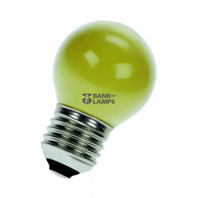 Bulb E27 15W P45 220V YELLOW Spectrum