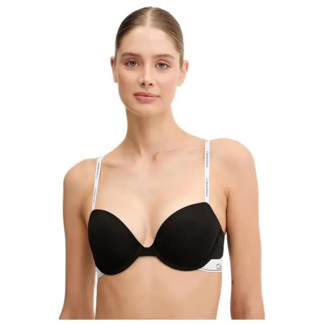 Calvin Klein Γυναικείο Σουτιέν Lightly Lined Demi, Χρώμα Μαύρο