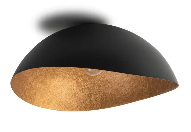Solaris pl XLarge καμπάνα ασύμμετρη φωτιστικό οροφής Μαύρο/Χάλκινο