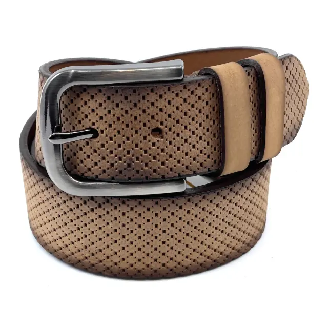 Ταμπά Δερμάτινη Ζώνη Suede 4 cm