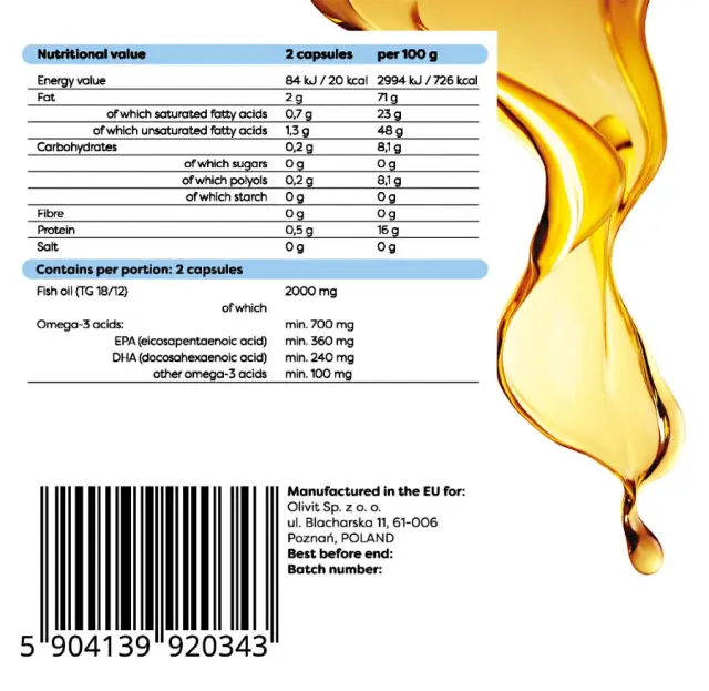 Osavi Omega-3 Fish Oil - 1000 mg - Lemon flavour 2