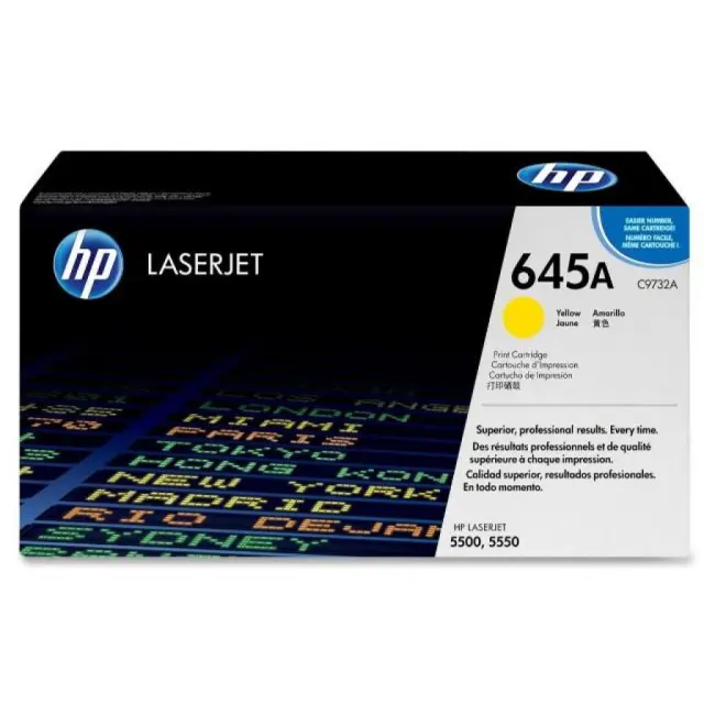 HP 645A Γνήσιο Toner Laser Εκτυπωτή Κίτρινο 12000 Σελίδων C9732A