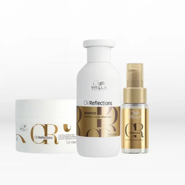 Wella Professionals Oil Reflections Holiday Set (Shampoo 250ml, Mask 150ml, Oil 30ml) 3