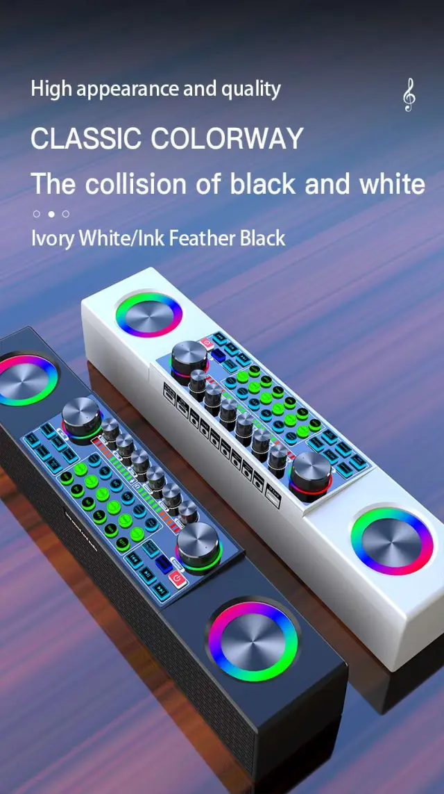 DJ controller με ενσωματωμένη κάρτα ήχου- Karaoke /Live audio card all in one player Μαύρο