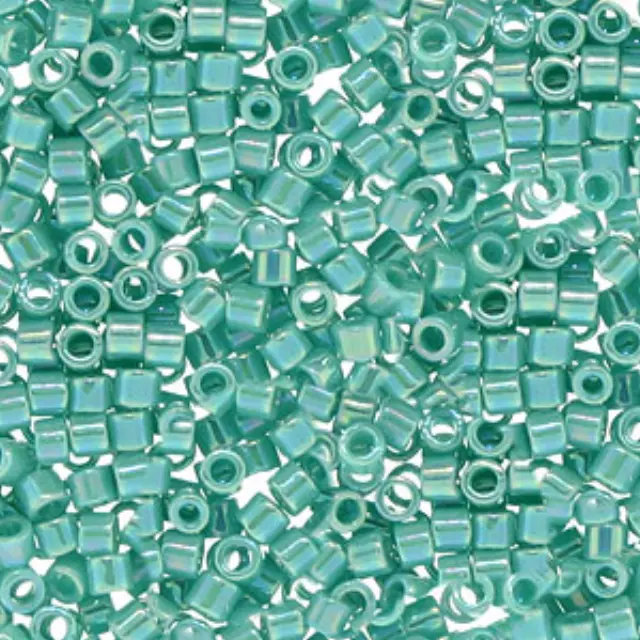 Χάντρα Miyuki Delica 10/0 - DBM0166 - Opaque Rainbow Dark Aqua ~7gr