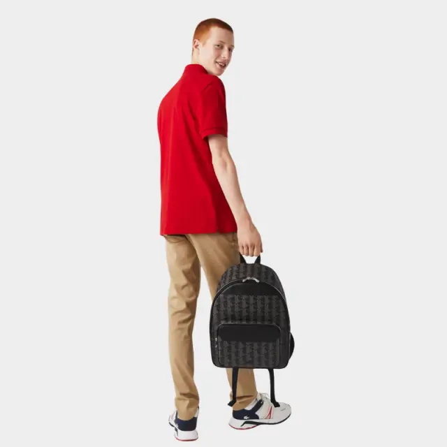 Σακίδιο Πλάτης Lacoste The Blend Monogram NH3649LX-H45 Γκρι - One Size 2