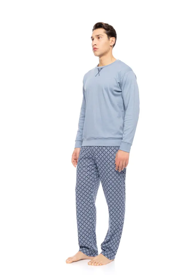 W-M805 - Blue Cloud - PYJAMA OCEAN BLUE GEO 2