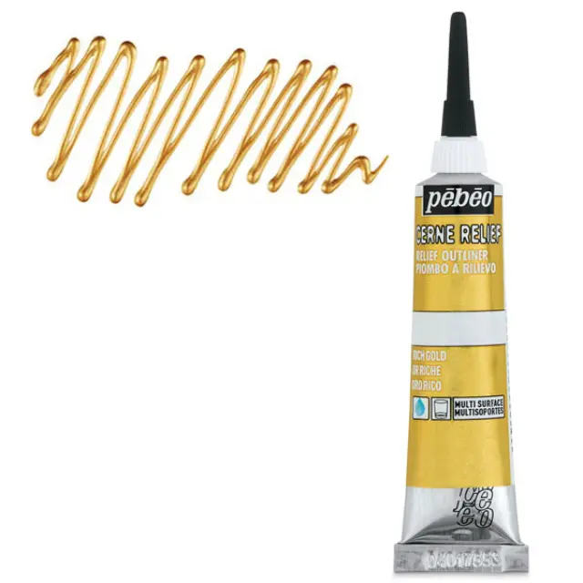 Pebeo Περίγραμμα Cern Relief - Rich Gold - 20ml