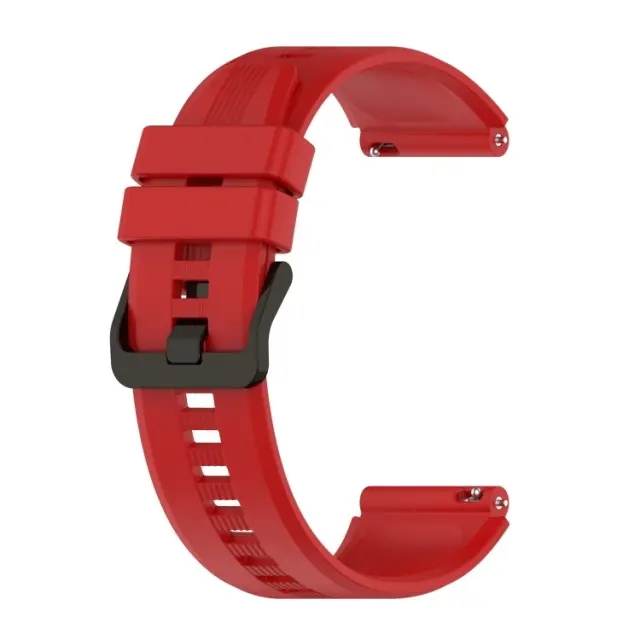 Λουράκι Vertical Stripe για Smartwatch 22mm-Red OEM