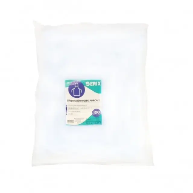 Ποδιές Μίας Χρήσης HDPE, 80 x 125 cm, Serix (100 τεμ.) Μπλε 3