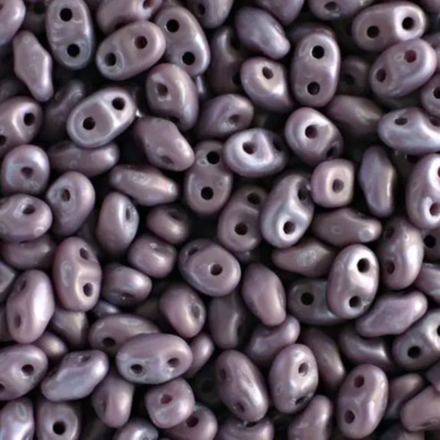 Χάντρα MiniDuo - Nebula Chalk Matte 2x4mm ~7gr