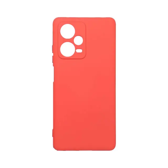 Θήκη Σιλικόνης Soft Back Liquid Silicone Case Για Xiaomi Redmi Note 12 Pro 5G Κόκκινη
