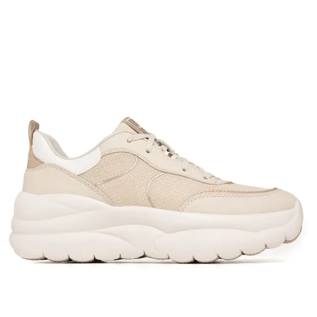 Γυναικεία Ανατομικά Sneakers Geox Xtors D651FB-09BBN-C1S2L Μπεζ Μπεζ - 40