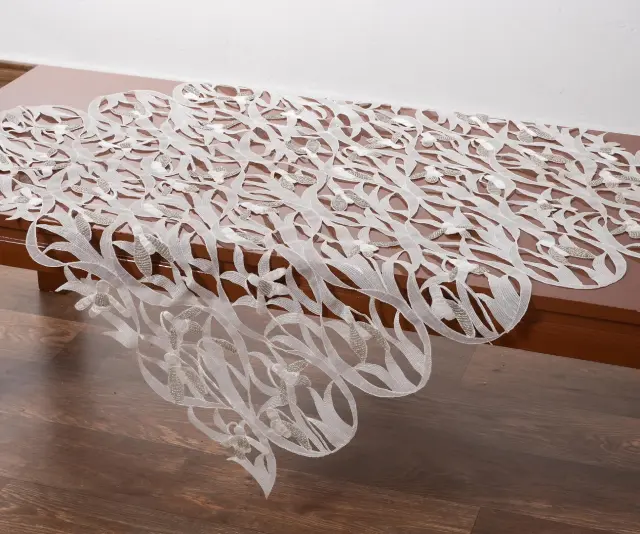 Τραπεζοκαρέ (130cm x 130cm) 7824 Ivory - -