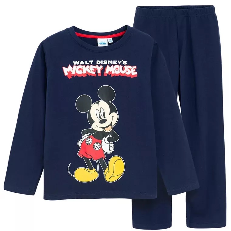 Παιδική Πιτζάμα Χειμωνιάτικη Βαμβακερή Disney Mickey Star Μπλε