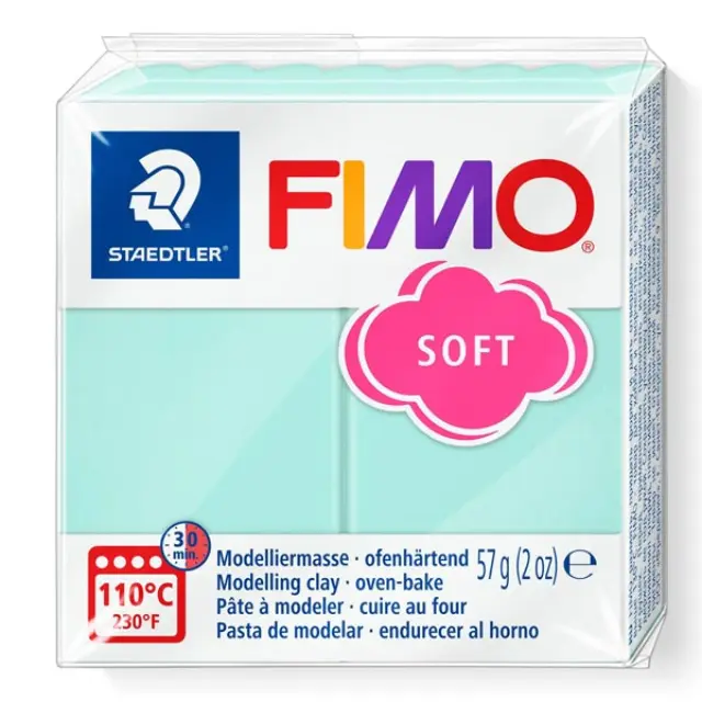 Πολυμερικός Πηλός Staedtler Fimo Soft No505 - Mint - 57gr