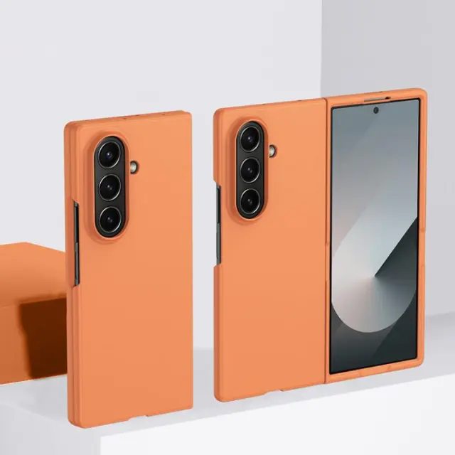 Skin Feel Θήκη για Galaxy Z Fold 7/ Z Fold 8 Ultra-Orange OEM