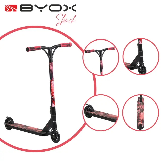 BYOX - Stunt scooter Shock red - 3800146226763