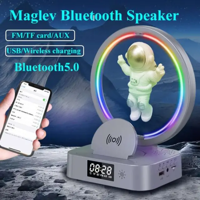 Ασύρματο μαγνητικό RGB ηχείο Bluetooth Αστροναύτης με βάση στήριξης Y-588