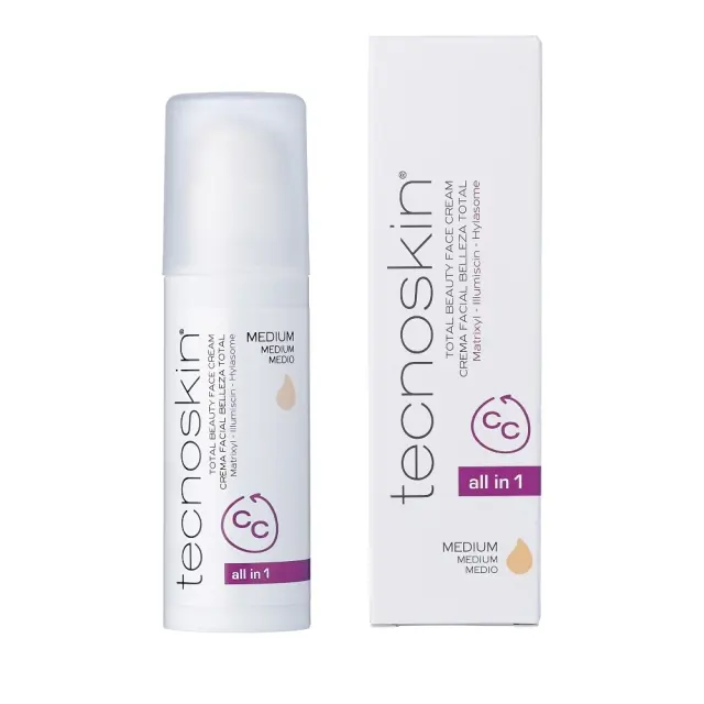 Tecnoskin All In One CC Medium Κρέμα Προσώπου Ημέρας με SPF30 για Κανονικές Επιδερμίδες κατά των Ατελειών 50ml