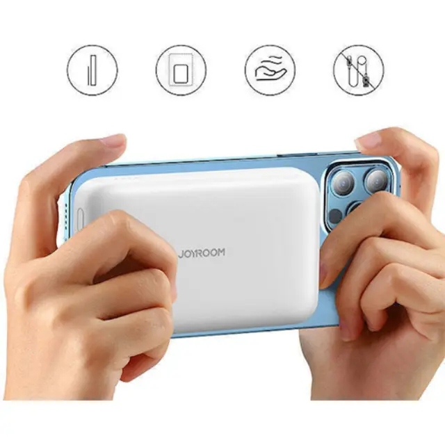 Joyroom JR-W020 MagSafe Power Bank 10000mAh 20W με Θύρα USB-A και Θύρα USB-C Power Delivery Μαύρο 3