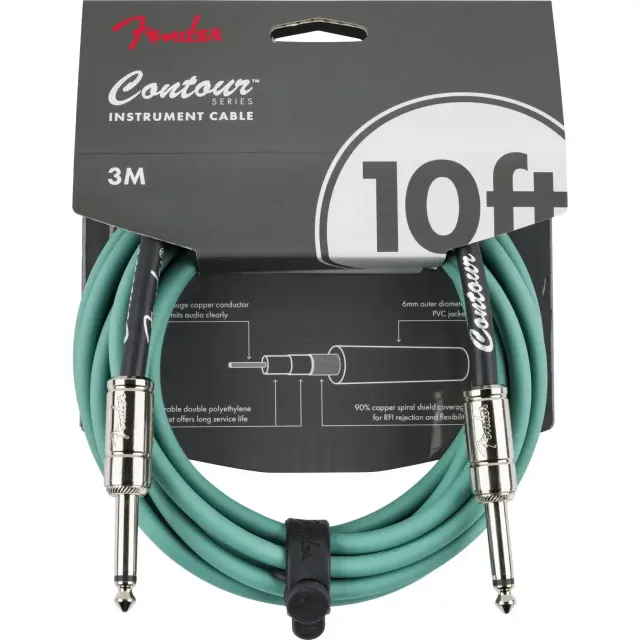 Fender Contour Καλώδιο Οργάνων 6.35mm Mono Jack σε 6.35mm Mono Jack 3m SHG