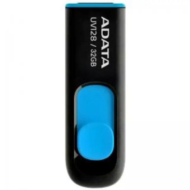 ADATA DashDrive UV128 32GB USB flash drive USB Type-A 3.2 Gen 1 (3.1 Gen 1) Black - Blue 2