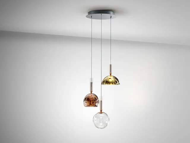Charlize 312011 – Κρεμαστό Φωτιστικό Οροφής LAMP 3L Colours LED Σκούρο Γκρί