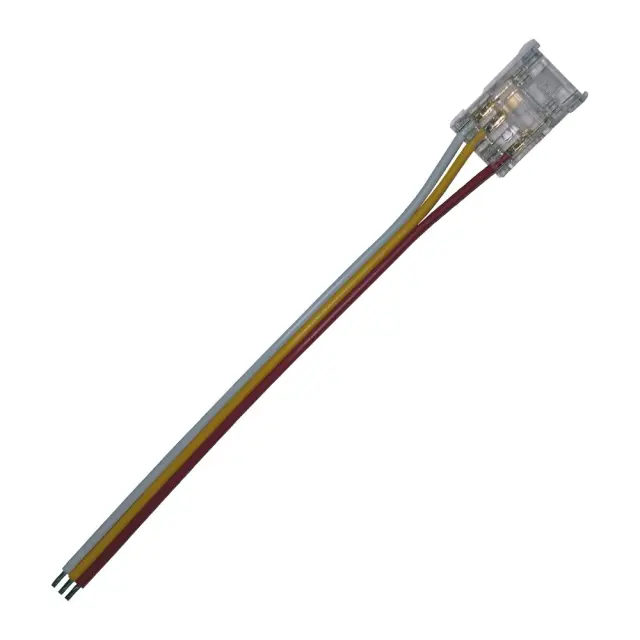 CONNECTOR FOR COB STRIP 10mm PCB WIDTH-3 WIRES ON THE END / MT10CCTDGC