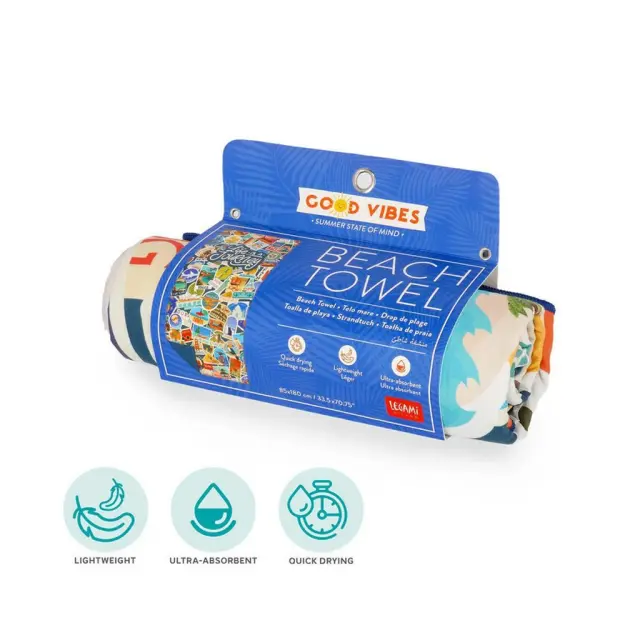 Legami® Πετσέτα Θαλάσσης "Life is a Journey"- Stickers 2