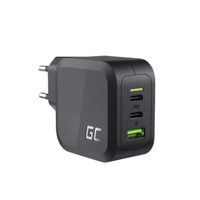 Green Cell Φορτιστής GaN 65W 2x USB-C 1xUSB-A (CHARGC08)