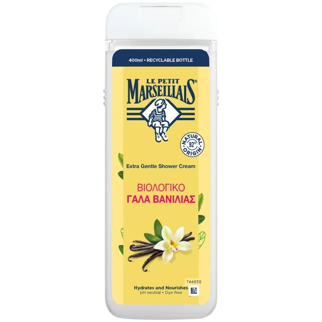 Le Petit Marseillais Αφρόλουτρο Με Γάλα Βανίλιας 400ml