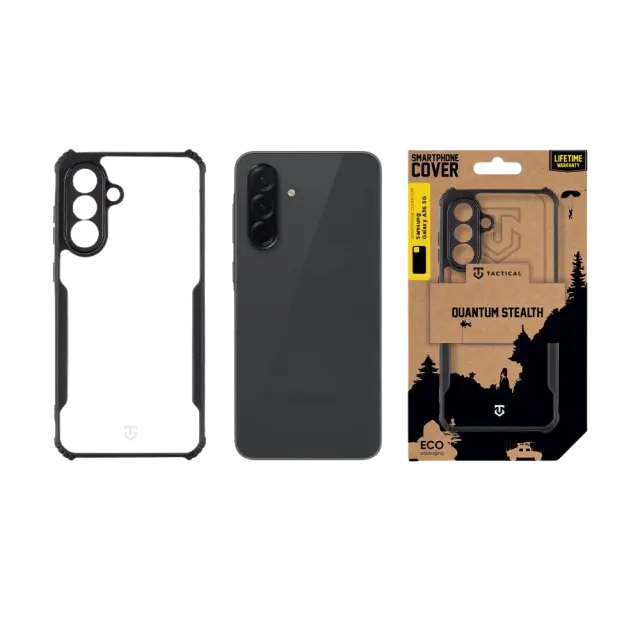 Tactical Quantum Stealth Cover for Samsung Galaxy A36 5G Clear/Black 3