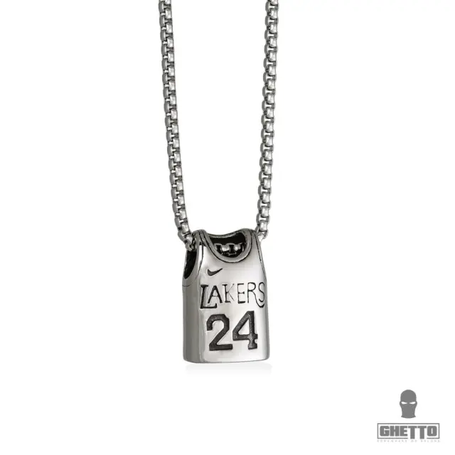 Ghetto Hip Hop Shirt 24 Lakers SS Pendant Necklace
