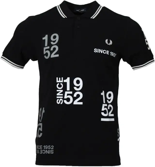 Fred Perry Polo M5525 Μαύρο Black - XL 3