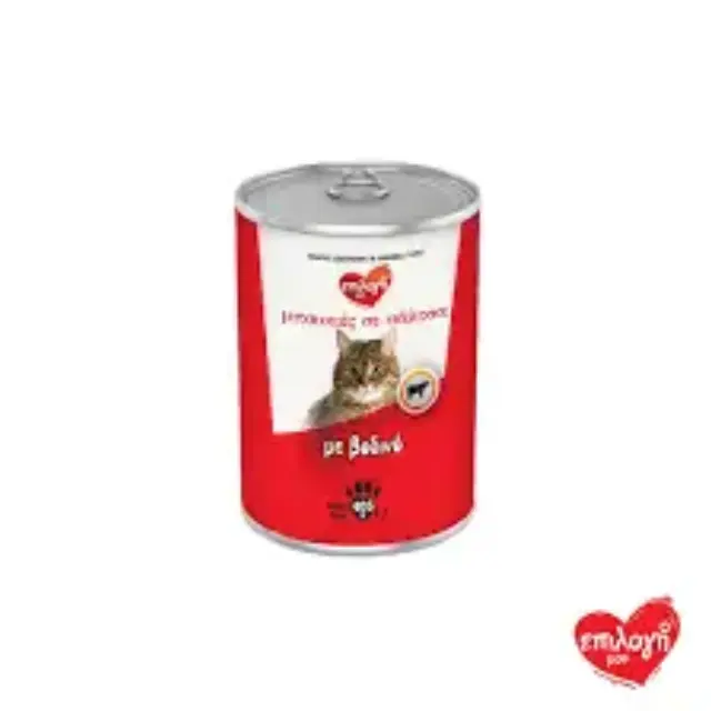 Επιλογη Μου Τροφή Γατας 405gr Μπουκιες Κονσέρβα Βοδινό