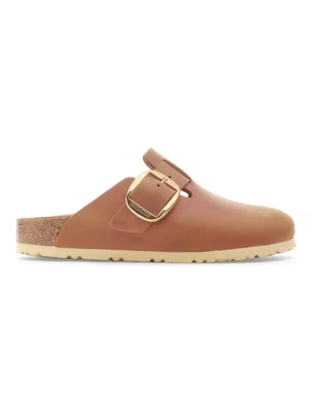 Birkenstock Σαμπώ Γυναικείο δέρμα Oiled Καφέ BIR/BOSTON BIG BUCKLE 1030394 COGNAC - 39 3
