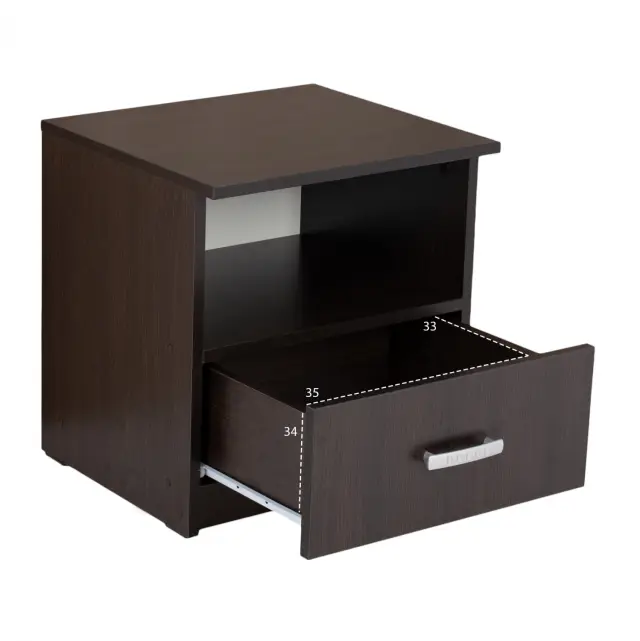 ΚΟΜΟΔΙΝΟ ΜΕ ΣΥΡΤΑΡΙ WENGE FB92431.02 45X40X48Yεκ. 3