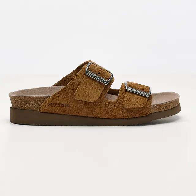 Mephisto Πέδιλα Γυναικείο δέρμα Nubuck Καφέ MEP/HESTER TOBACCO