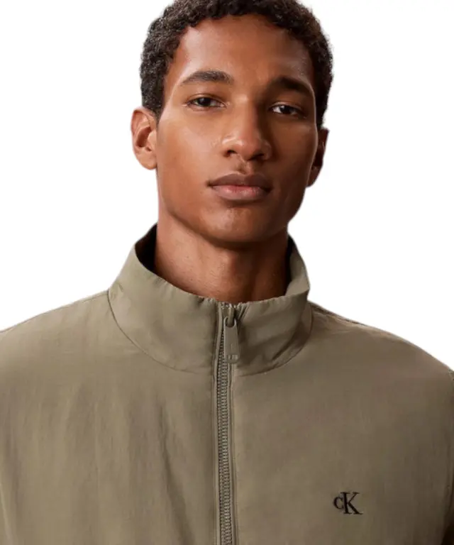 Calvin Klein - Ανδρικό Τζάκετ Ls Padded Nylon Harrigton LV04RG500G-LDY Λαδί 2