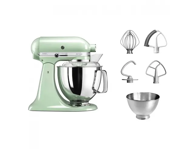 Κουζινομηχανή KitchenAid Artisan 5KSM175PSEPT με ισχύ 300W, 10 ταχύτητες και χωρητικότητα 4.8L & 3L - Pistachio5KSM175PSEPT