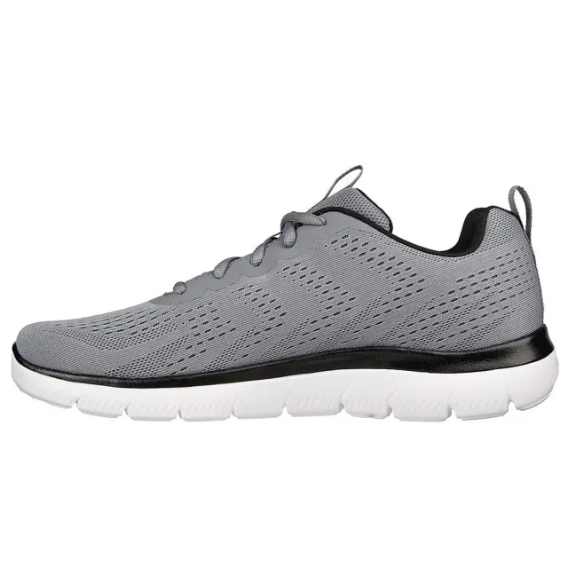 Skechers Engineered Mesh Lace-Up (232395-GYBK) - Μαύρο-Γκρί 2