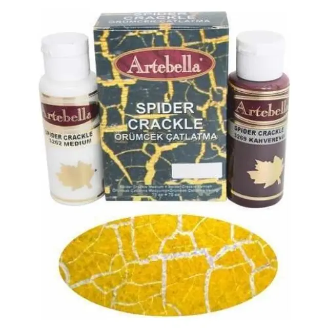 Artebella Σετ Κρακελέ Spider Yellow - 70 & 70ml