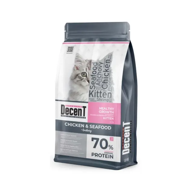 Decent Ξηρά Τροφή Γάτας Kitten 1.5kg Μονόχρωμο