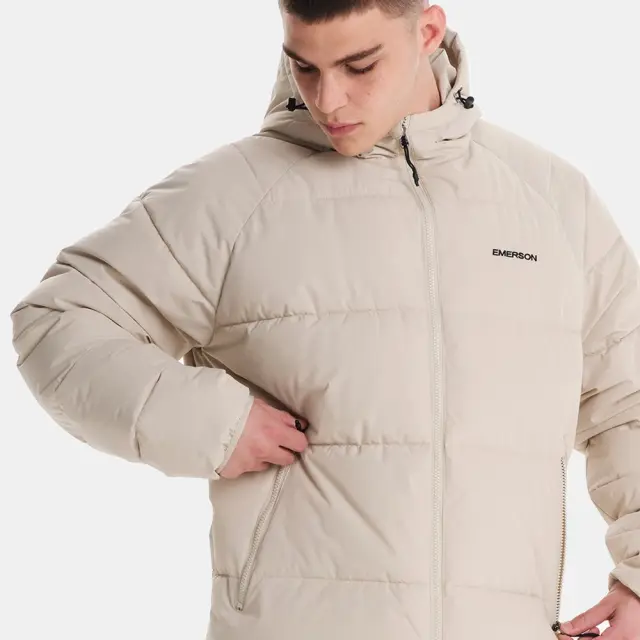 Emerson Men's Hooded Pufer Jacket (242.EM10.90-ECRU) - Εκρού 3