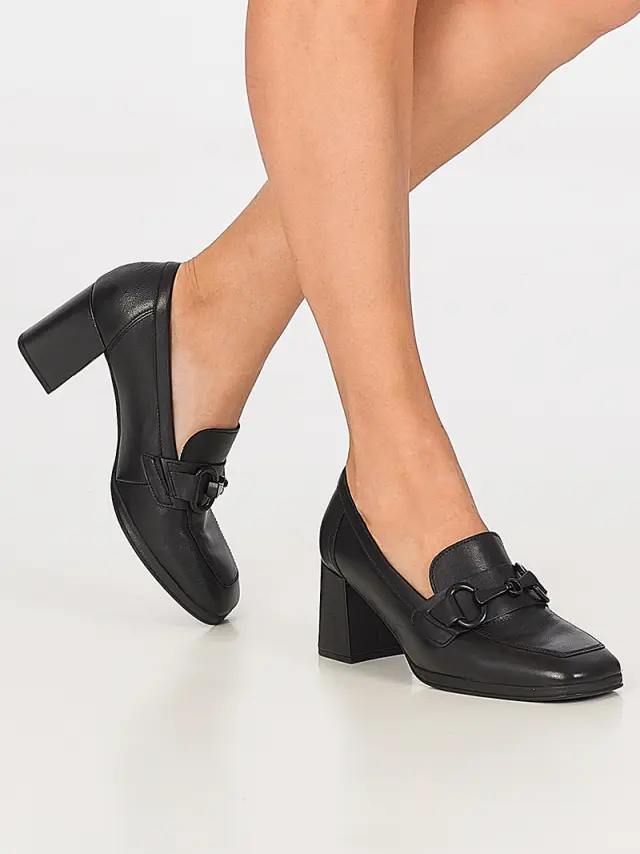 Gabor Μοκασίνια-Loafers Γυναικείο δέρμα Μαύρο GAB/35292 27-SCHWARZ - 39 2